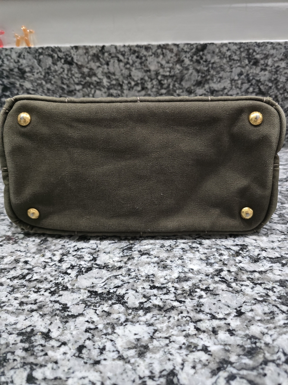 Prada Canapa (Small) In Military Geen - Picture 5 of 11
